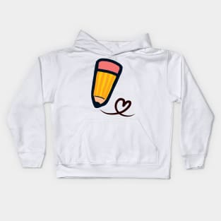 Pencil love Kids Hoodie